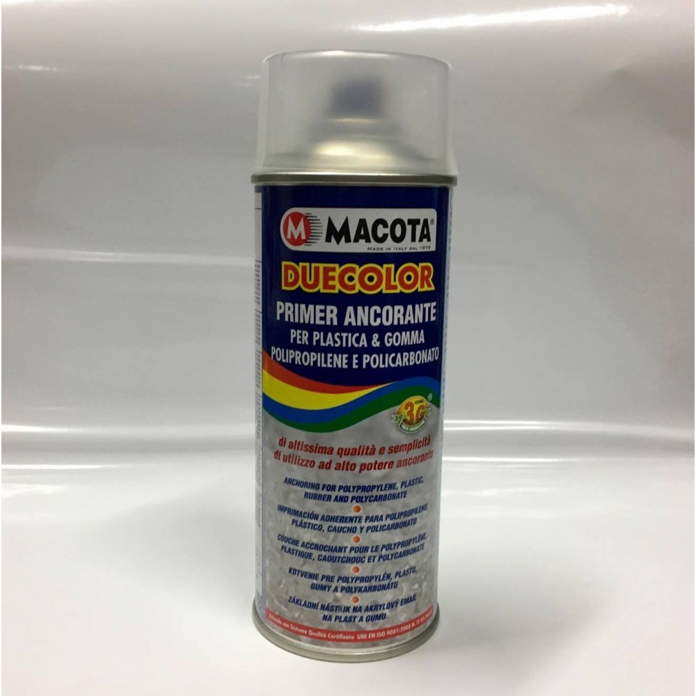 Bomboletta spray Macota Duecolor Primer ancorante Trasparente per plastica  e gomma ml. 400 02094