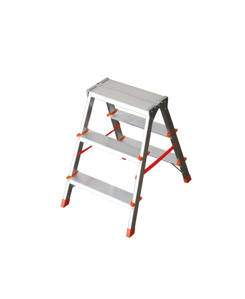 SGABELLO ALLUMINIO FACAL DOPPIA SALITA mod. FILO GR. 2+2