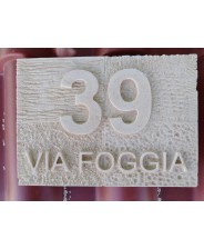 NUMERI CIVICI PIETRA...
