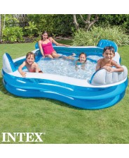 INTEX PISCINA GONFIABILE POLTRONA CENTRO NUOTO FAMILY 229X229X66 h art. 56475