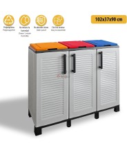 MOBILE ARMADIO IN RESINA PER CONTENERE RIFIUTI F100/ECOLOR
