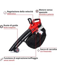 EINHELL ASPIRATORE PER FOGLIE A BATTERIA GE-CL 36 Li E-Solo art. 3433600