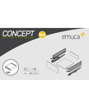 EMUCA GUIDA COMPLETA PER CASSETTI KIT MODELLO CONCEPT art. 3100512