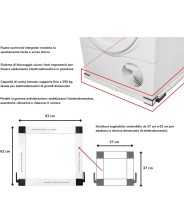 Wheel Wash – Base universale antivibrazione con ruote per lavatrice o asciugatrice