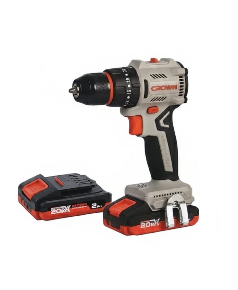 TRAPANO AVVITATORE A BATTERIA Crown CT21145HMX-13-2 BMC 20V