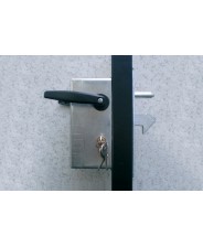 SERRATURA A GANCIO PER CANCELLI SCORREVOLI ZINCATA art. 447/PB IBFM