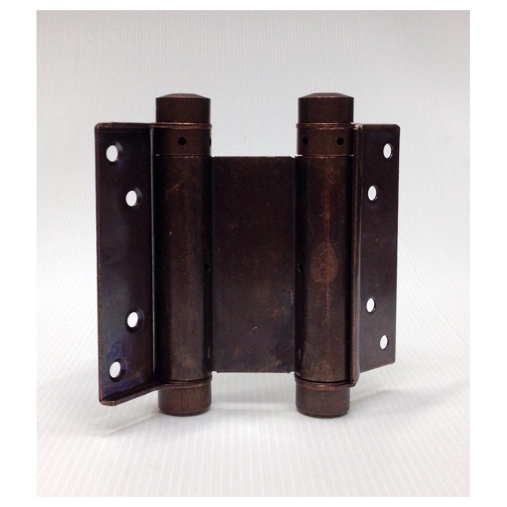 COPPIA CERNIERE A MOLLA BOMMER AZIONE DOPPIA BRONZATE da 100 art. 108 IBFM 