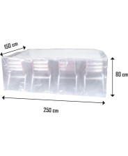 RIBIMEX Copertura di protezione per tavoli 250x150x80 cm