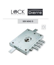 SERRATURA AD APPLICARE SCROCCO QUADRO MANIGLIA DIERRE art. SER NE42 da 70 dx