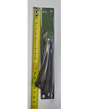 COPPIA MANIGLIE FARFALLA PLACCA 190x30 MM QUADRO 6 MM DIST. 70 MM