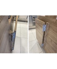 COPPIA CERNIERE A MOLLA AZIONE DOPPIA IN ALLUMINIO col. BIANCO art. 138/PB IBFM