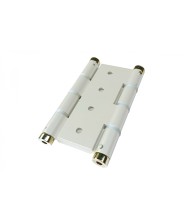 COPPIA CERNIERE A MOLLA AZIONE DOPPIA IN ALLUMINIO col. BIANCO art. 138/PB IBFM