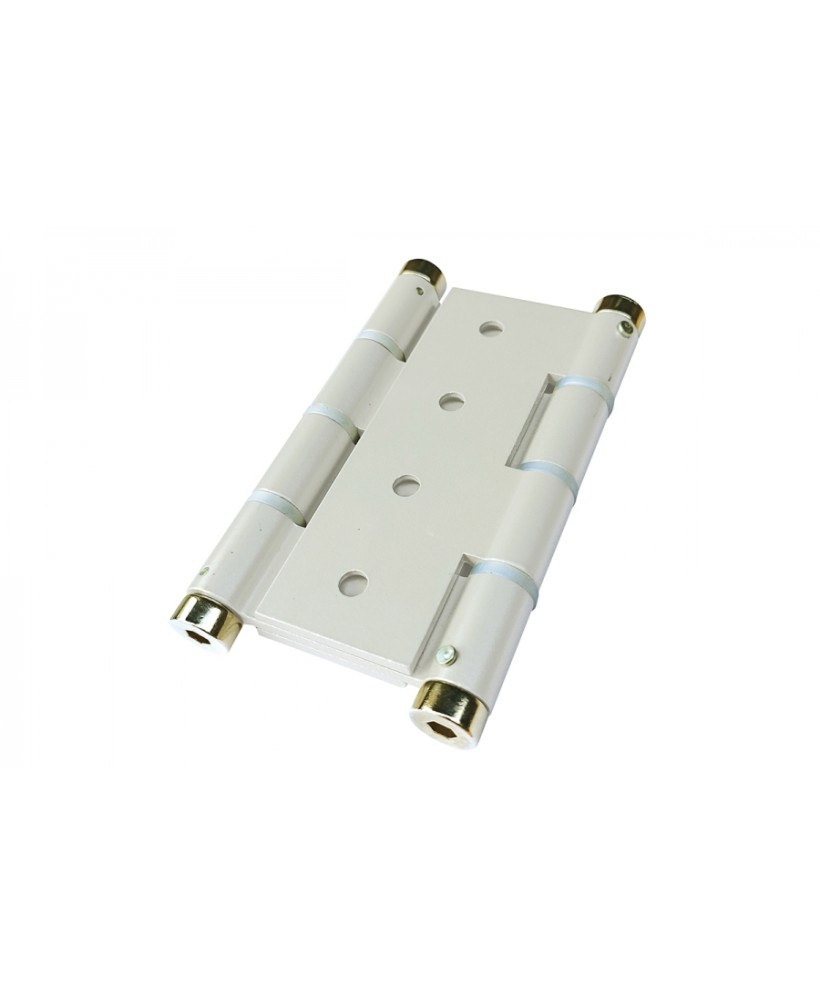 COPPIA CERNIERE A MOLLA AZIONE DOPPIA IN ALLUMINIO col. BIANCO art. 138/PB IBFM