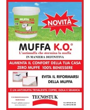 TECNOSTUK Muffa K.O. Fondo antimuffa igienizzante termoisolante sbiancante - formati vari