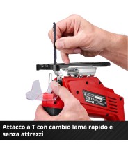SEGHETTO ALTERNATIVO PENDOLARE A BATTERIA EINHELL TC-JS 18 Li - NO BATTERIA