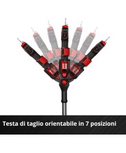 EINHELL Forbici da potatura a batteria c/manico telescopico GP-LS 18/28 Li T BL-Solo