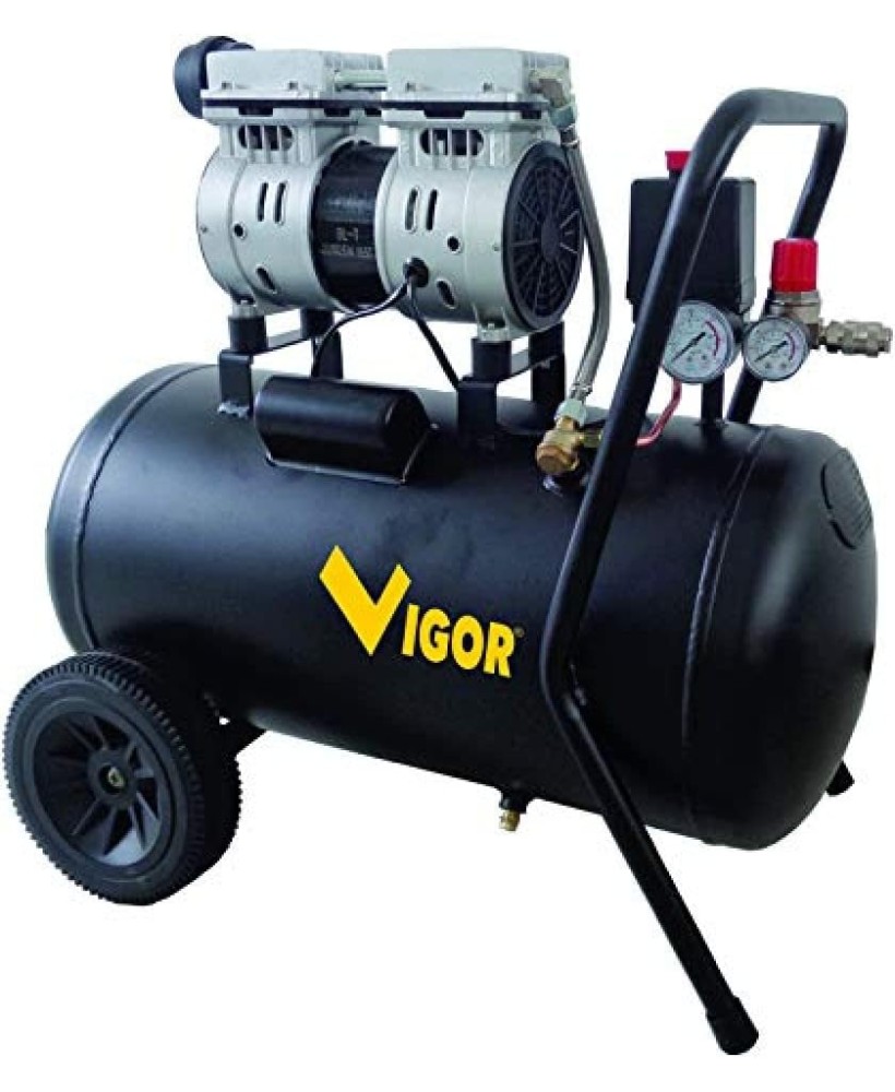 COMPRESSORI VIGOR SILENT 230V VCA-S50 2CIL/DIR 1HP 50 L - 56350-17