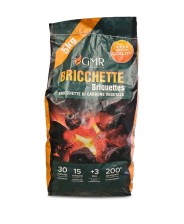 GMR BRICCHETTI BRIQUETTES DI CARBONE VEGETALE conf. kg. 5