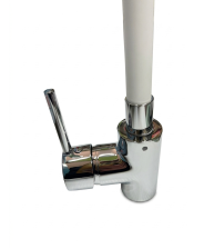 Utilia MISCELATORE LAVELLO A CANNA ALTA FLESSIBILE col. Bianco art. 49822