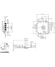 SERRATURA DI SICUREZZA G434DX - MOIA OMR SERRATURE