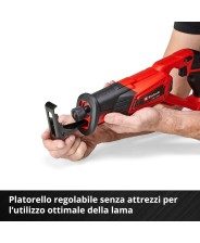 SEGA GATTUCCIO A BATTERIA EINHELL cod. 4326300 - art. TE-AP 18 Li - NO BATTERIA