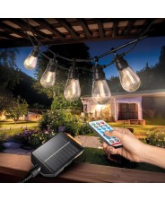 Suprema catena Luminosa Esterno Solare 5m 10 Luci LED Sensore Crepuscolare USB-C IP44