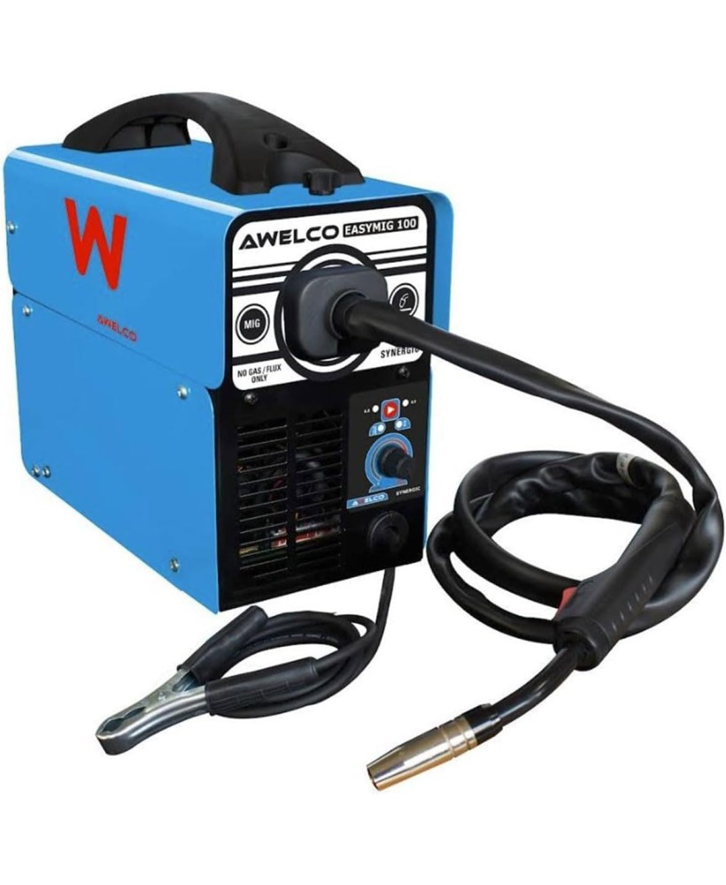 SALDATRICE AWELCO Easymig Saldatrice a Filo Inverter MIG NoGas 100Ah