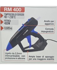 PISTOLA INCOLLATRICE TERMOCOLLA RM400 RO-MA ROMEO MAESTRI PROF.LE 400WATT