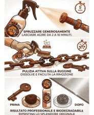 Ballistol spray Mangia Ruggine Smacchiatore Ossidazione per Metalli