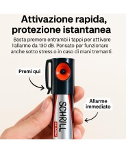 SCHRILL ALARM – DISPOSITIVO DI ALLARME TASCABILE DEFENCE