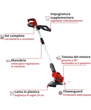 EINHELL TAGLIABORDI A BATTERIA art. GE-CT 18 Li (1x 2,5Ah)