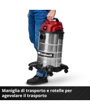 EINHELL Bidone Aspirasolidi e liquidi TC-VC 3055 S art. 2342235
