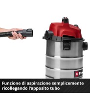 EINHELL Bidone Aspirasolidi e liquidi TC-VC 3055 S art. 2342235