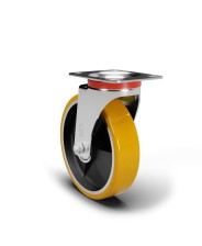 AVO – Ruota in poliuretano avolan con supporto in acciaio per industria diametro 60mm