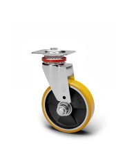 AVO – Ruota in poliuretano avolan con supporto in acciaio per industria diametro 80mm