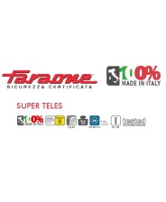 SCALA ALLUMINIO TELESCOPICA FARAONE mod. SUPER TELES T4S 8 + 8
