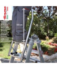 BRACCIOLO PER SCALA ALLUMINIO TELESCOPICA FARAONE mod. BRTELES