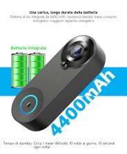 CAMPANELLO SMART WIRELESS VITEL 150° con SENSORE