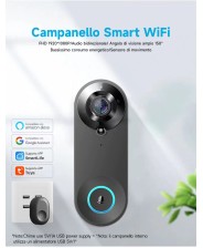 CAMPANELLO SMART WIRELESS VITEL 150° con SENSORE