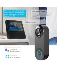 CAMPANELLO SMART WIRELESS VITEL 150° con SENSORE