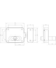 CORNI ASSA ABLOY SERRATURA ELETTRICA ELETTROSERRATURA MULTIPLA CANCELLI 5011/1Z