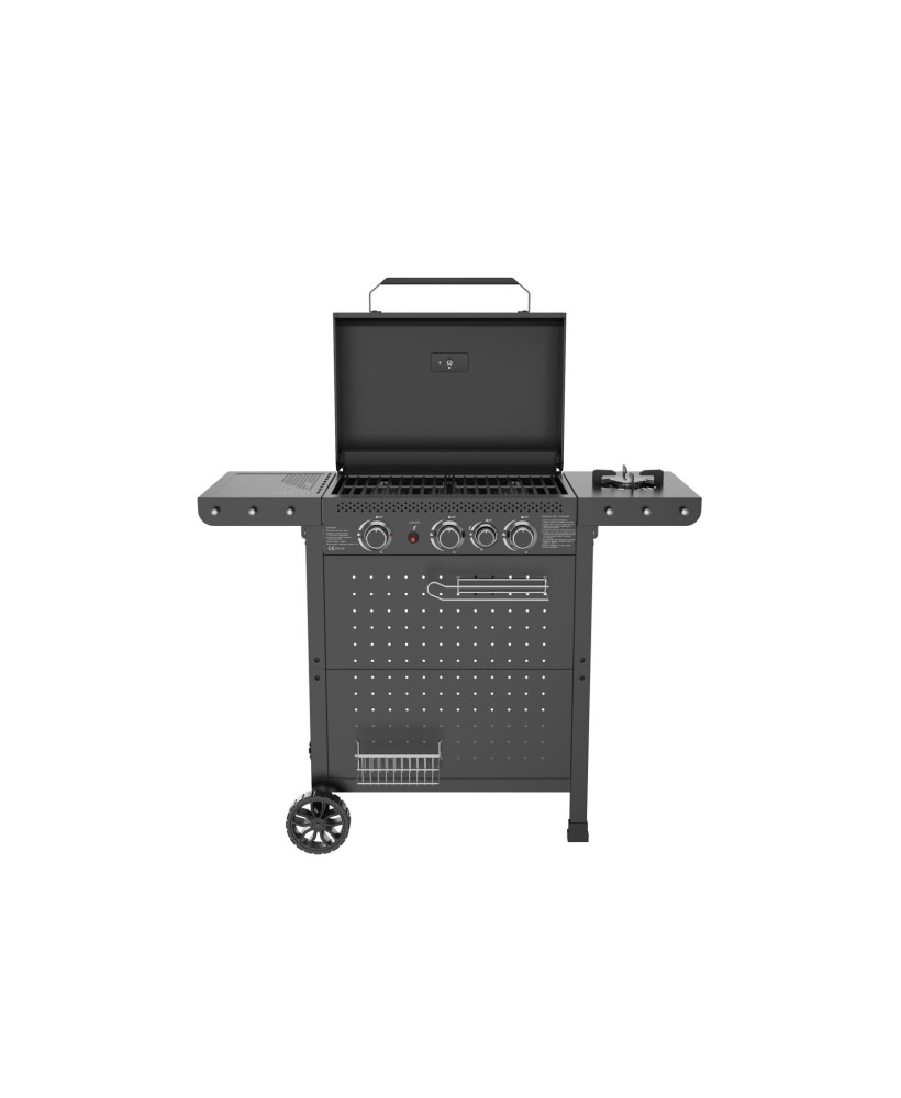 BARBECUE A GAS 3 FUOCHI HOT 3 B C/FORNELLO cm. 111,9x52,6xh102,5 cm