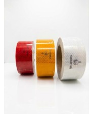 Nastro Adesivo Retroriflettente Alta Visibilità Eonbon – 50 mm x 12,5 mt – Per Veicoli Sicurezza e Segnaletica
